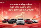 VinFast Gia Hạn Miễn Phí Sạc Ô Tô Điện Đến 10/02/2029 – Ưu Đãi Vượt Trội Cho Người Dùng Xe Điện Việt Nam