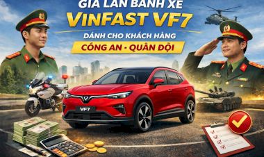 Giá Lăn Bánh Xe VinFast VF7 Dành Cho Khách Hàng Công An, Quân Đội Mới Nhất 2026